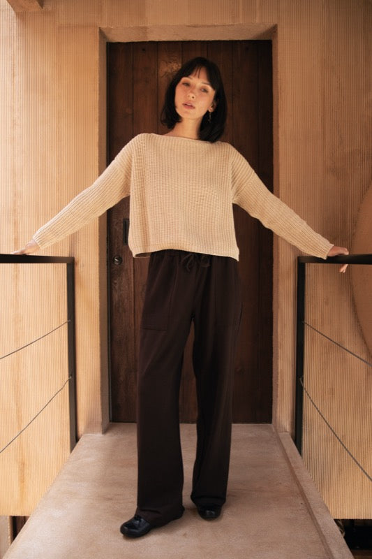 Nala Pants - Espresso Jersey