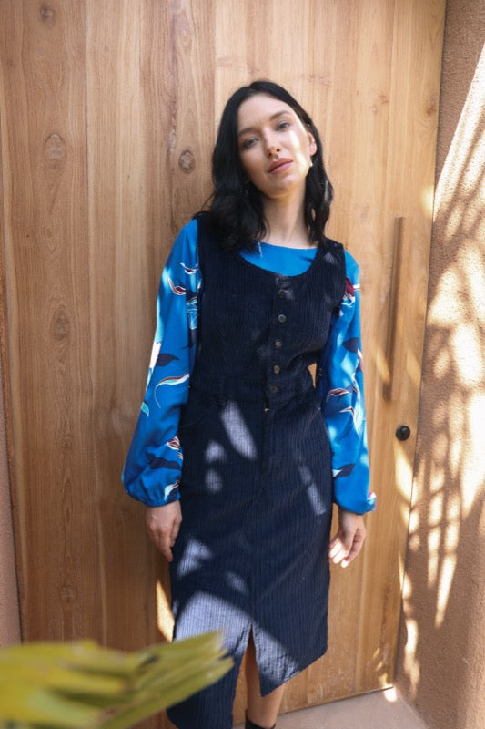 Total Eclipse Top - Blue Magnolias