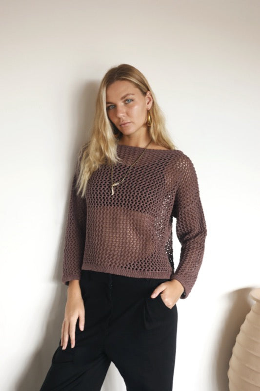Cheska Knit Jumper - Lavender