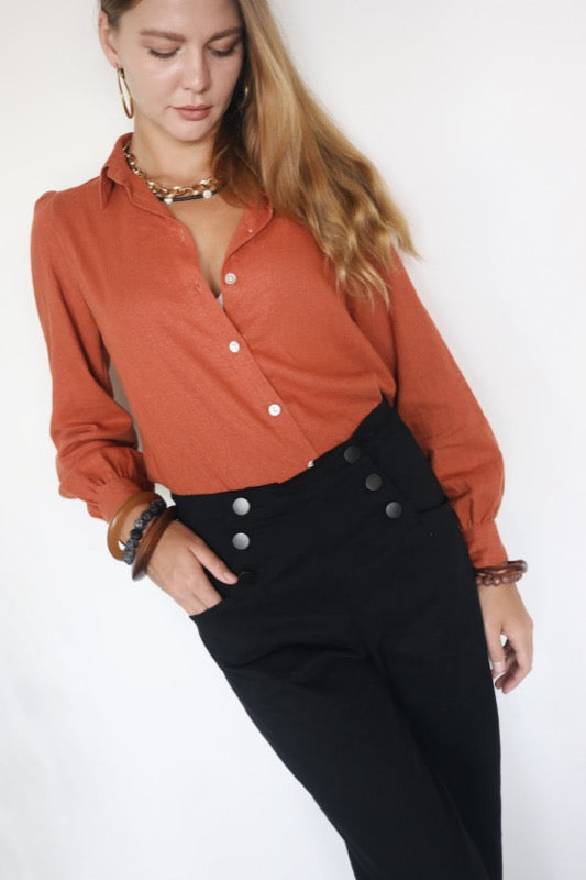 Joyce Blouse - Jasper Linen