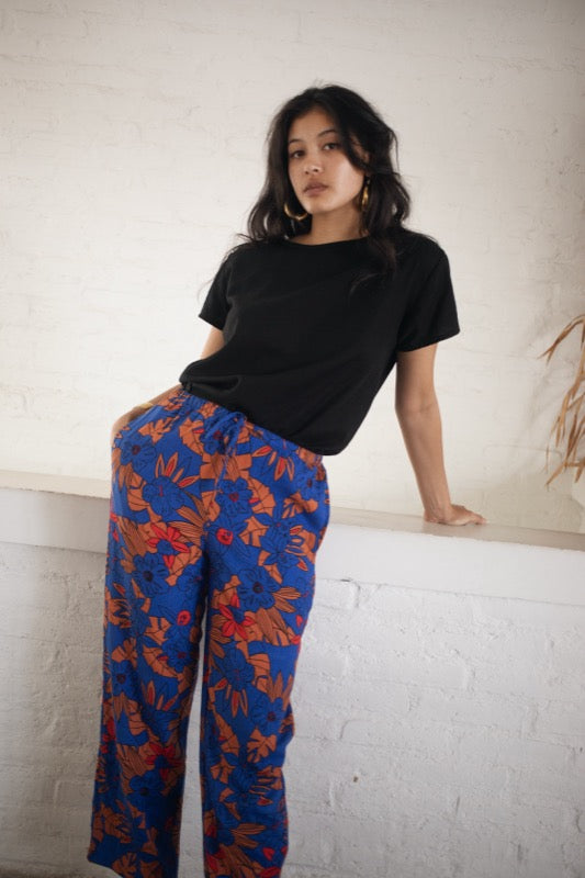 Avalon Pants - Blue Hawaii