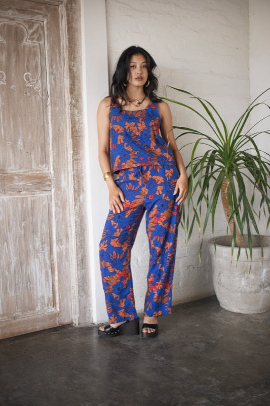 Avalon Pants - Blue Hawaii