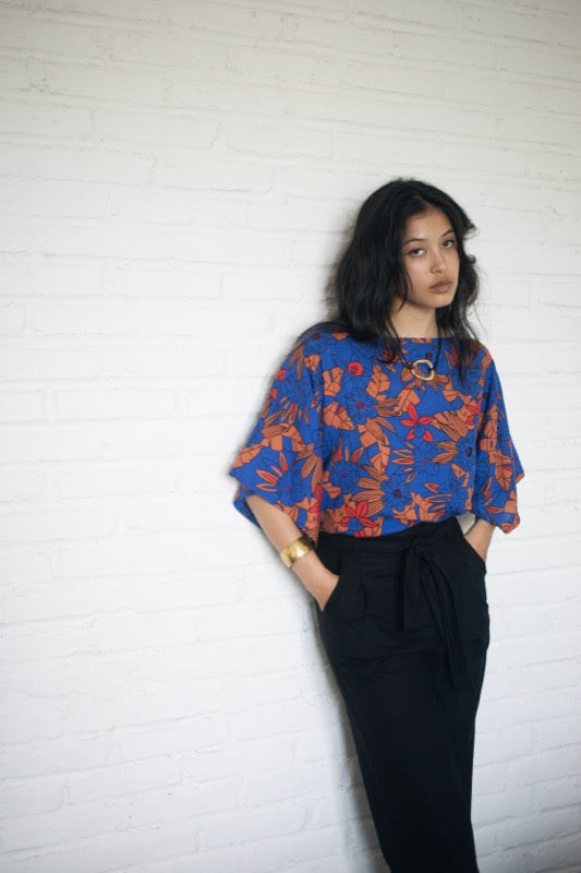 Lily Top - Blue Hawaii