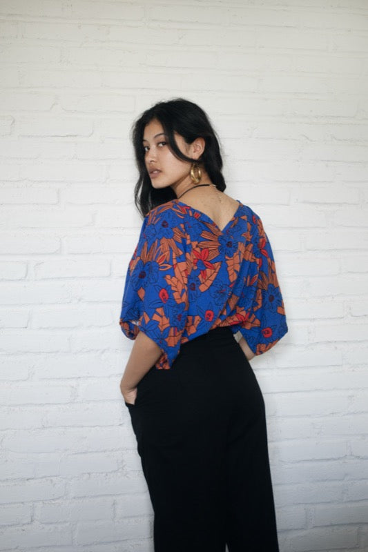 Lily Top - Blue Hawaii