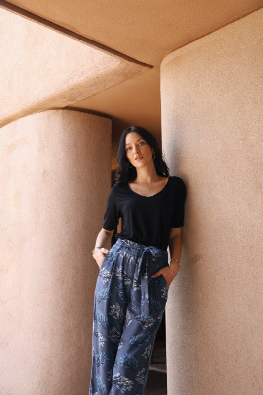 Anderson Pants - Blue Leaf