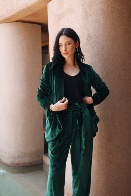 Joan Jacket - Wicked Green Velvet