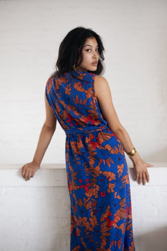 Karrina Dress Sleeveless - Blue Hawaii