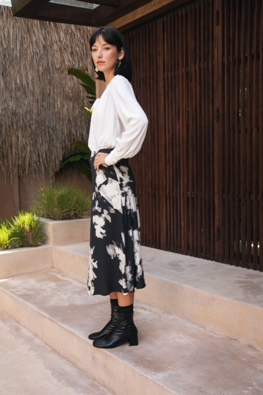 Mira Skirt - Watercolour Tye Dye