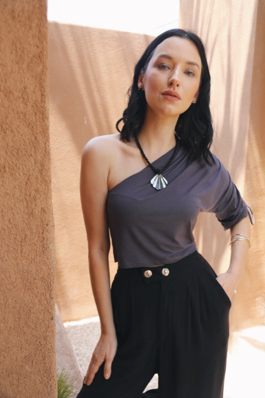 Oriana Top - Dark Grey