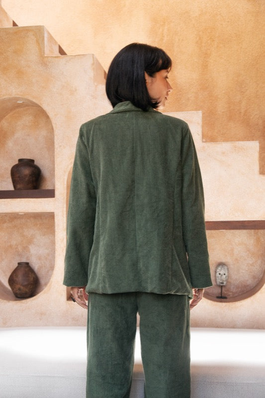 Charlie Corduroy Blazer - Olive