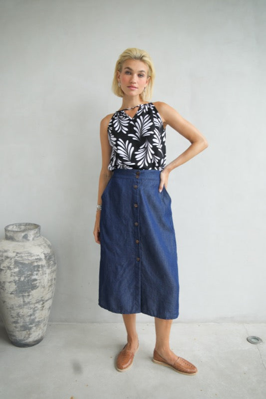 Celeste Skirt - Denim