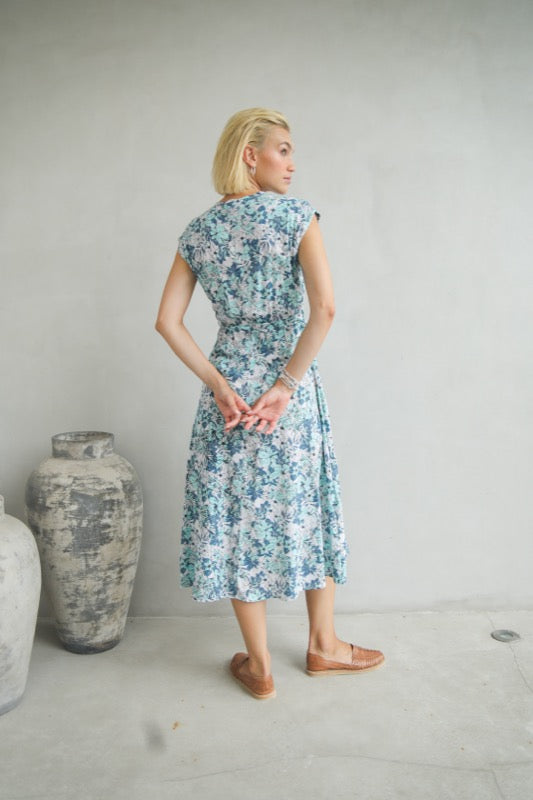 Deena Dress - Blue Floral