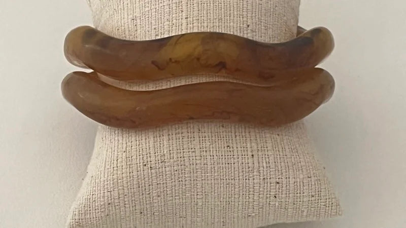 Wavey Tortoiseshell Bangle