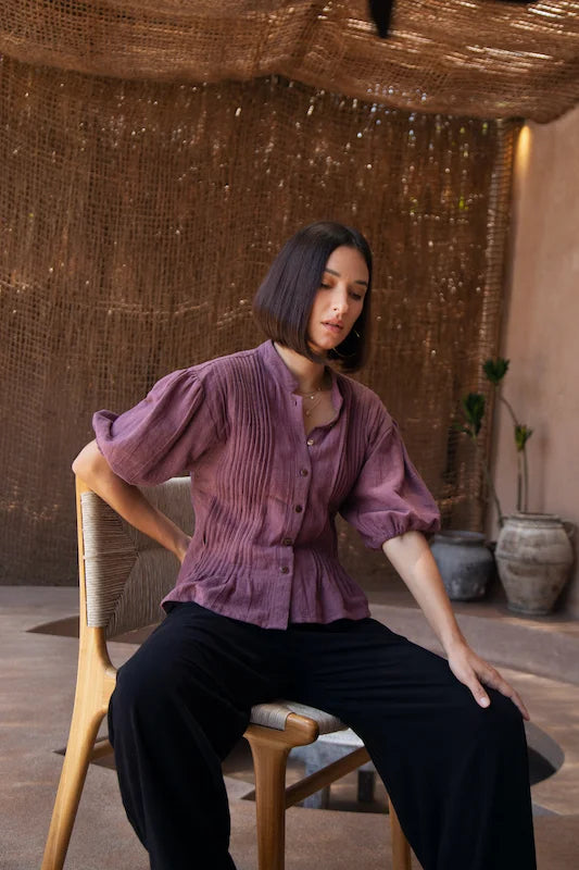 Joss Blouse - Lucy Plum Linen