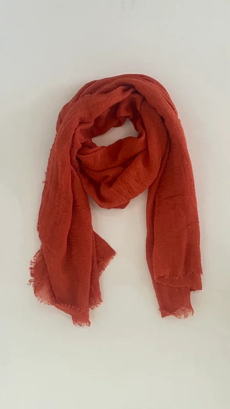Tangerine Orange Scarf