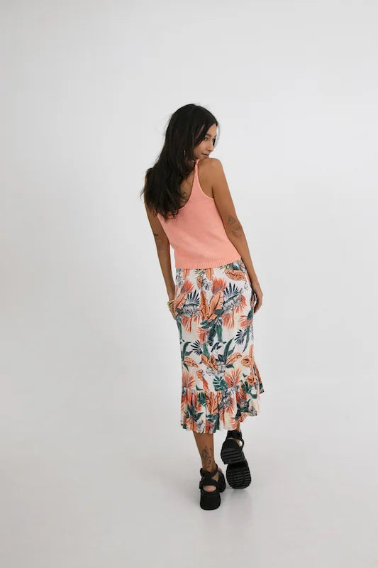 Cheya Knit Cami - Peach Iced Tea
