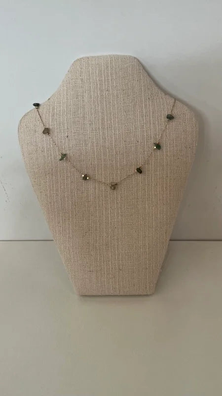 Crystal Necklace - Dark Jade