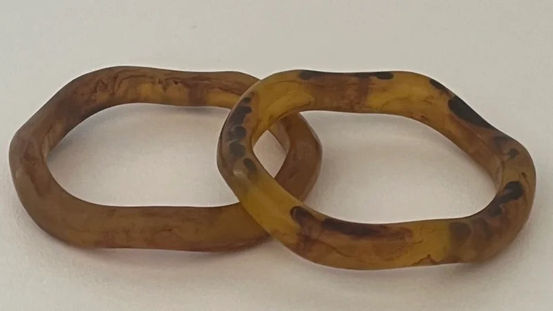 Wavey Tortoiseshell Bangle