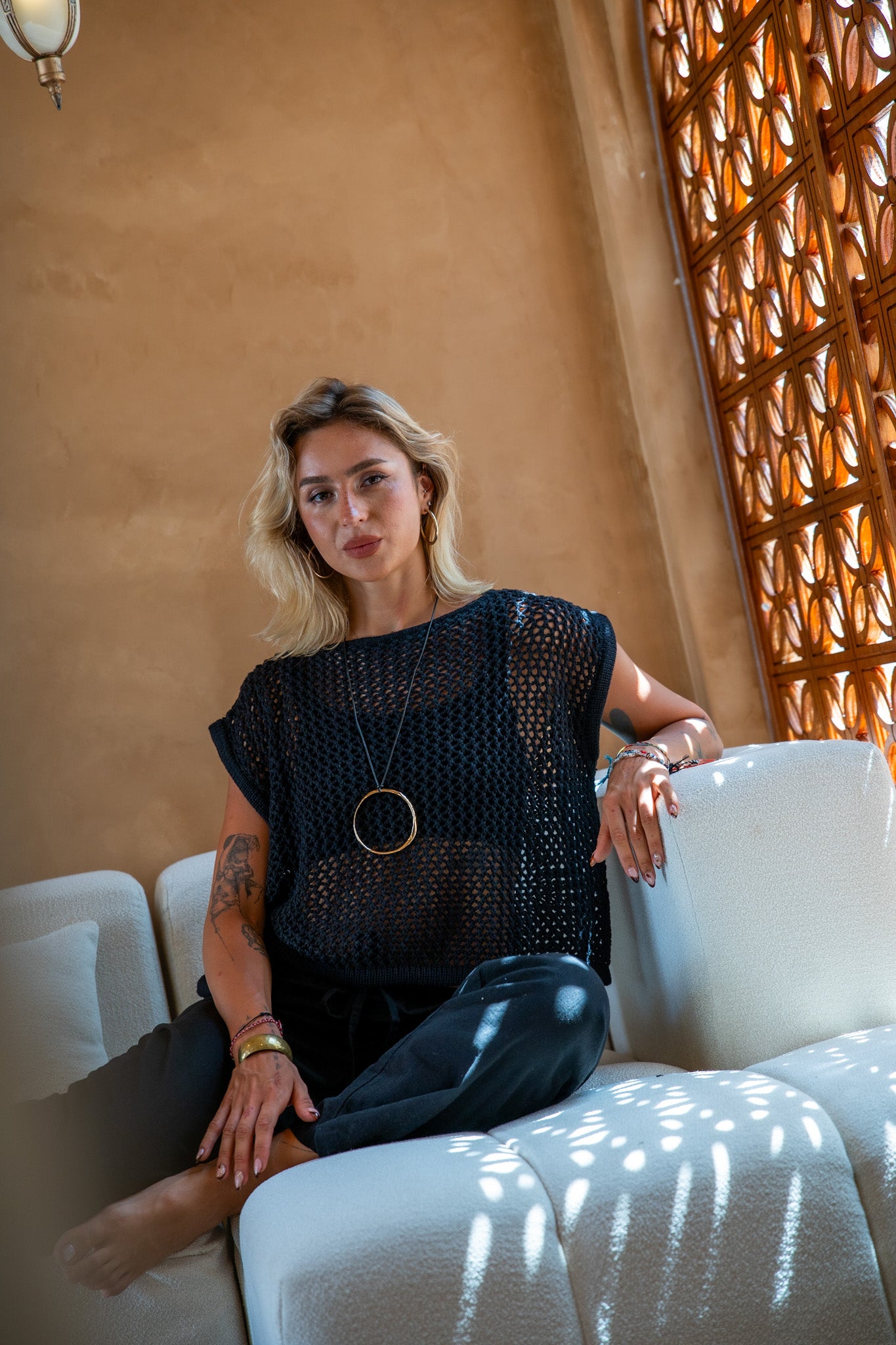 Cheska Knit Vest - Black