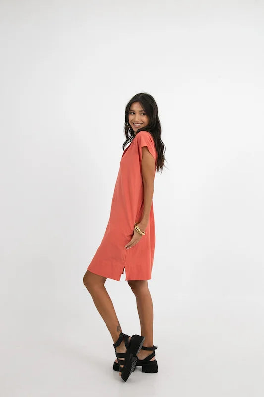 Aria Dress - Sunset Orange