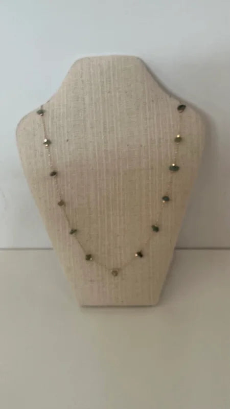 Crystal Necklace - Dark Jade