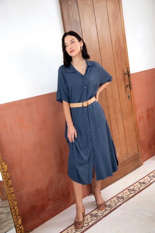 Luka Maxi Dress - Indigo