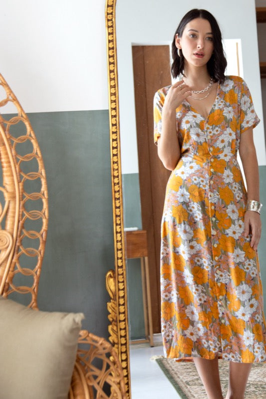 Edith Dress - Daffodils