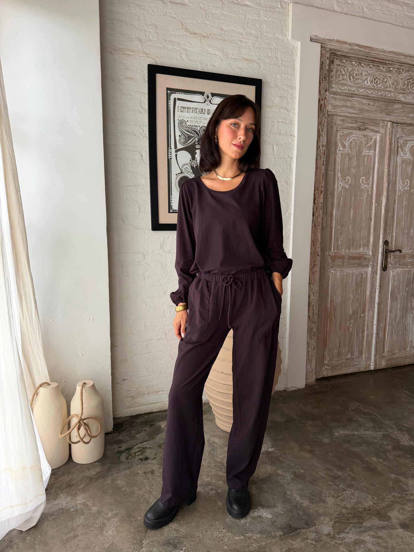 Nala Pants - Eggplant
