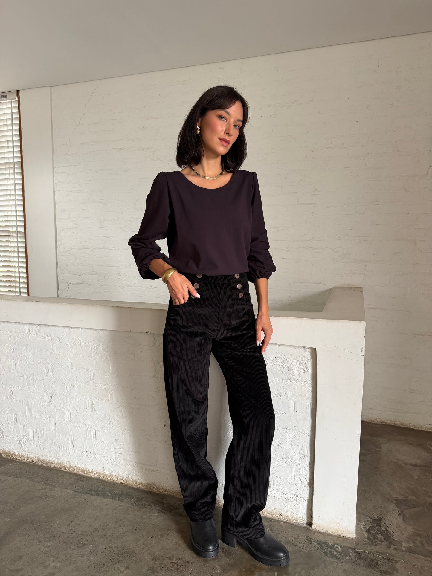 Donovan Corduroy Pants - Black