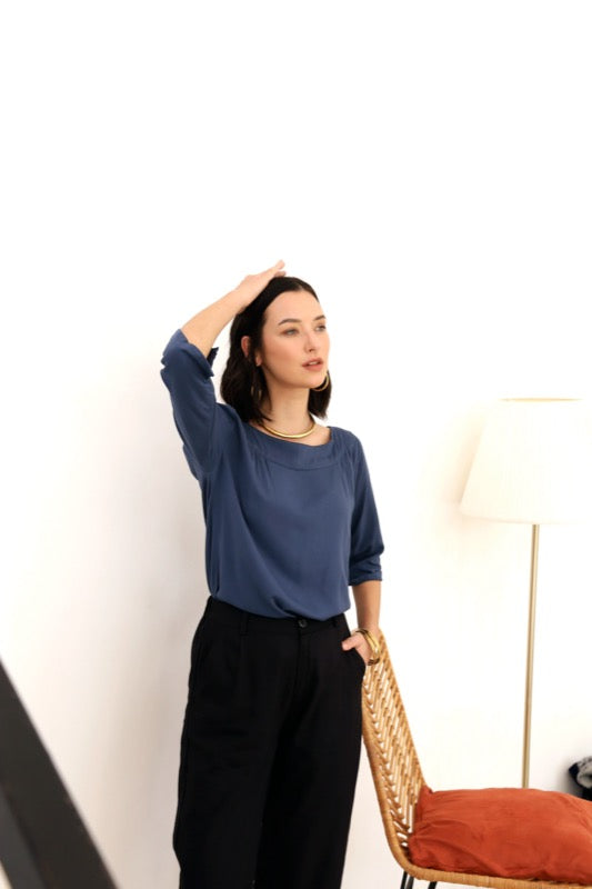 Janice Top - Indigo