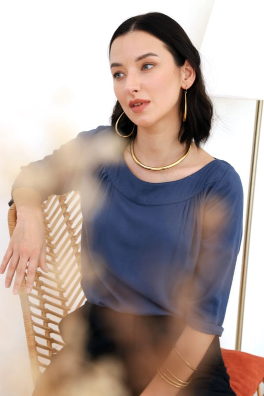 Janice Top - Indigo