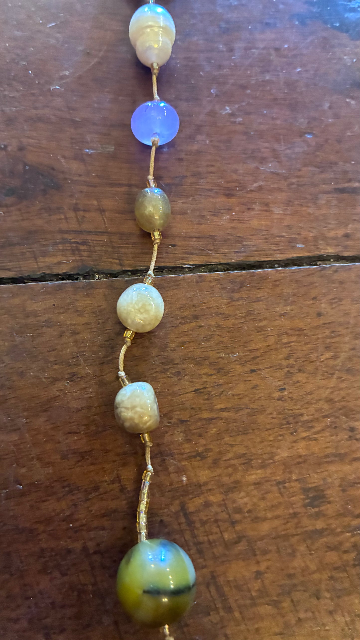 Shakell Precious Stones Lariat / Necklace - Mixed Gemstones