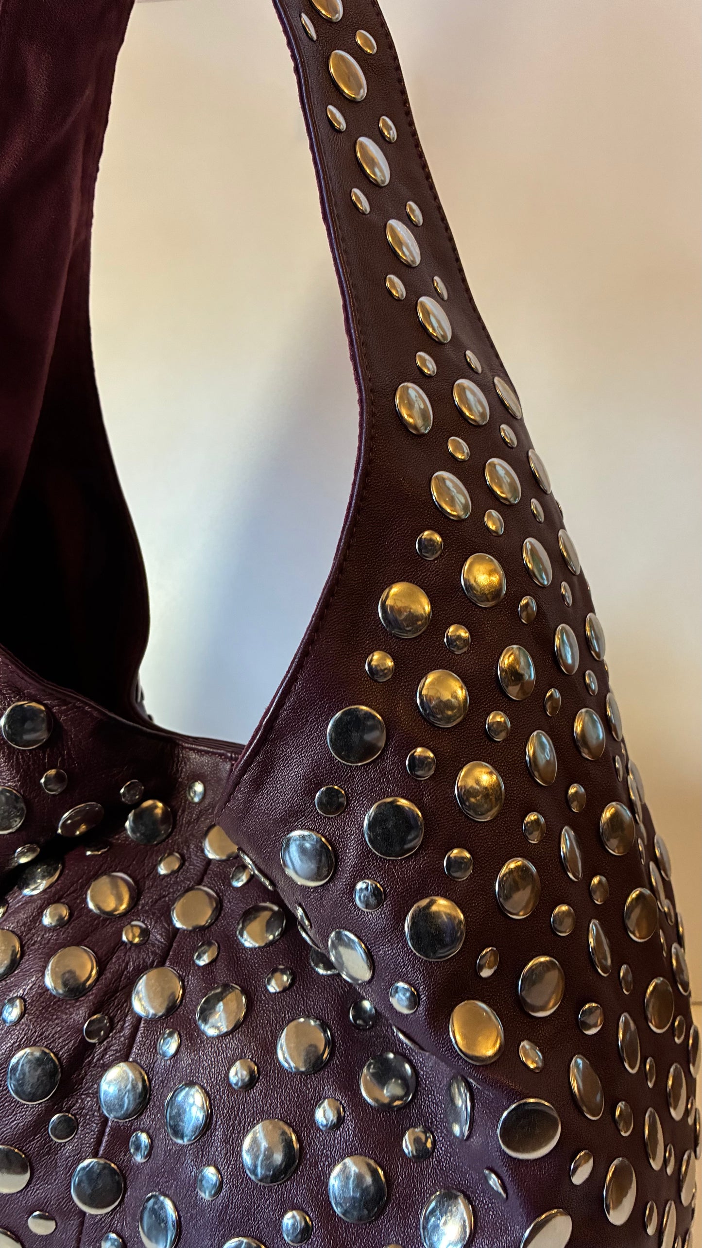 Wendy Studded Bag - Maroon