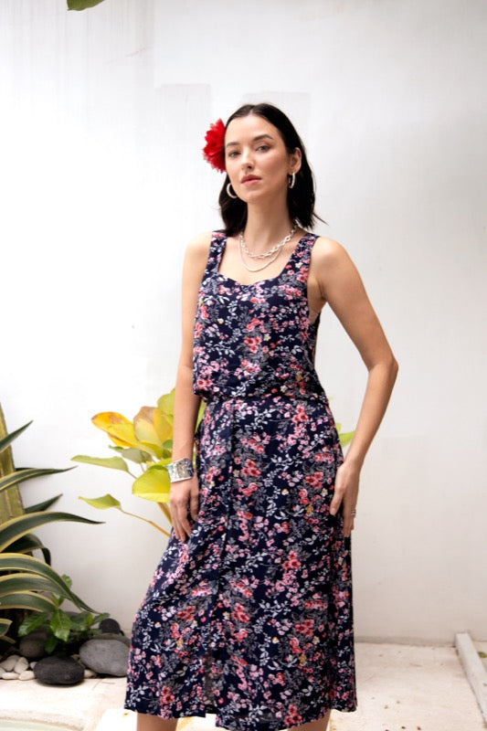 Celeste Skirt - Pink Flowers