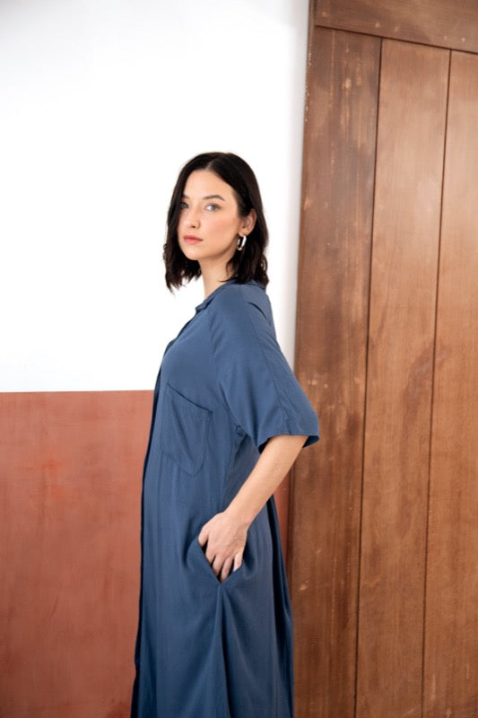 Luka Maxi Dress - Indigo
