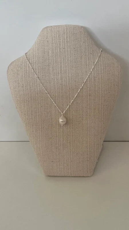 Fresh Water Pearl Pendant - Sterling Silver