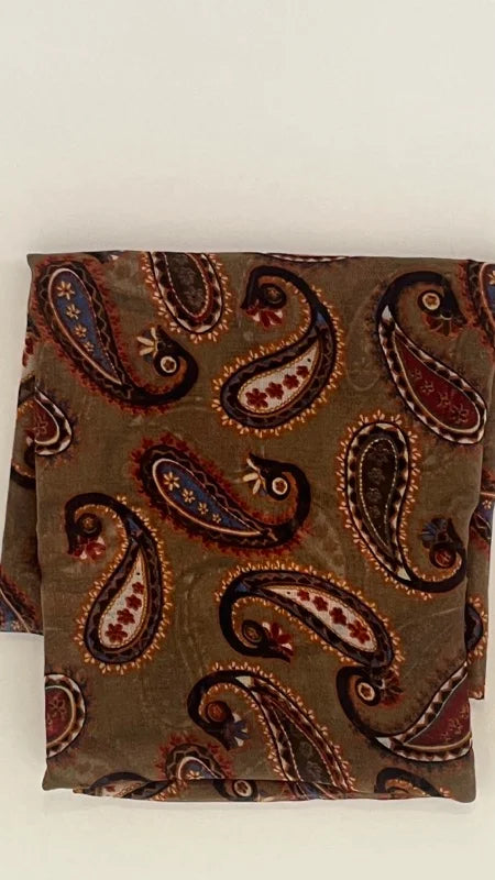 Paisley Scarf - Olive