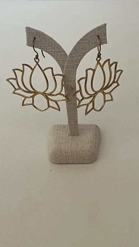 Himalayan Lotus Dangle Earrings