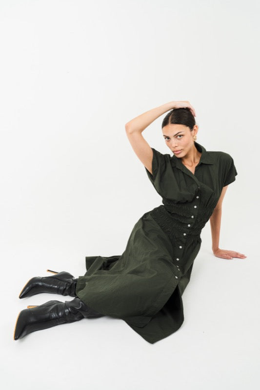 Annabelle Dress - Olive