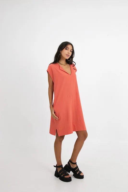 Aria Dress - Sunset Orange