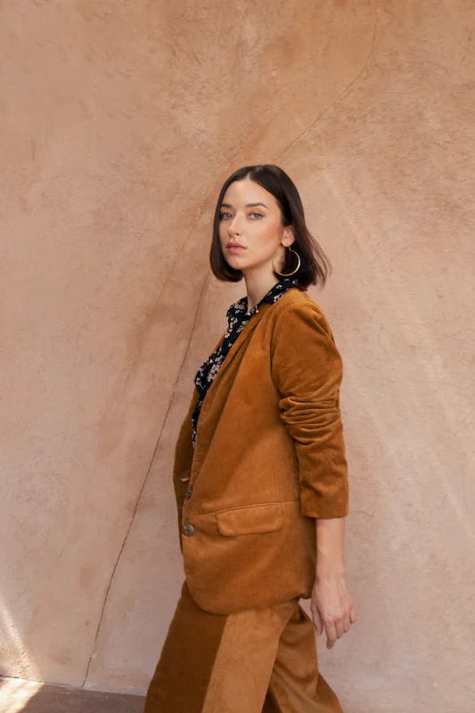 Charlie Corduroy Blazer - Vintage Gold