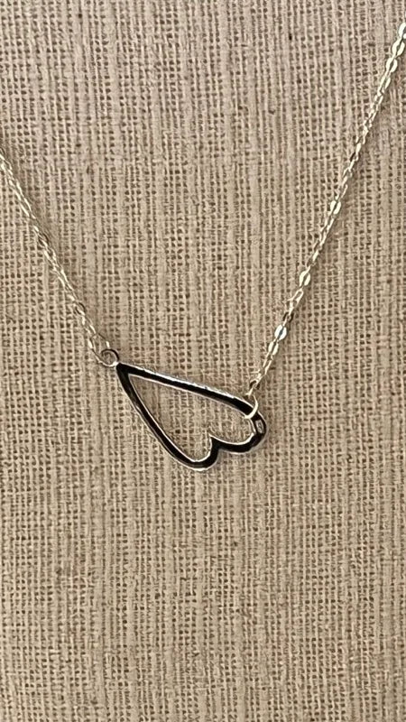 Gish Heart Necklace - Sterling Silver
