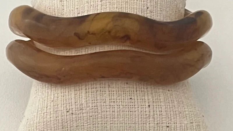 Wavey Tortoiseshell Bangle