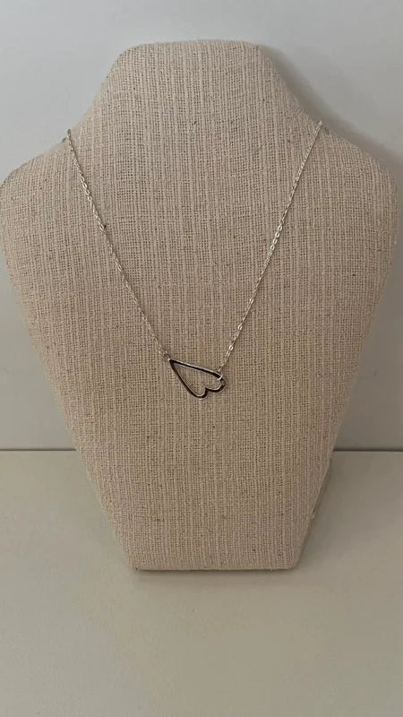 Gish Heart Necklace - Sterling Silver