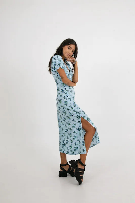 Julia Dress - Blue Danube Floral