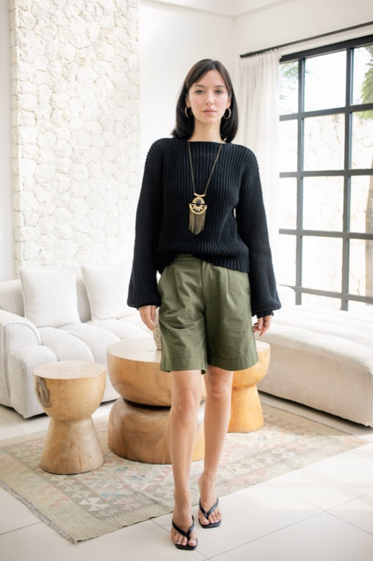 Terence Knit Jumper - Black