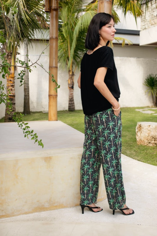 Avalon Pants - Palm Tree