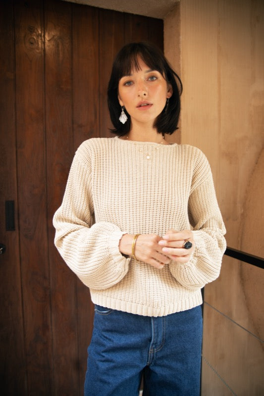 Terence Knit Jumper - Beige