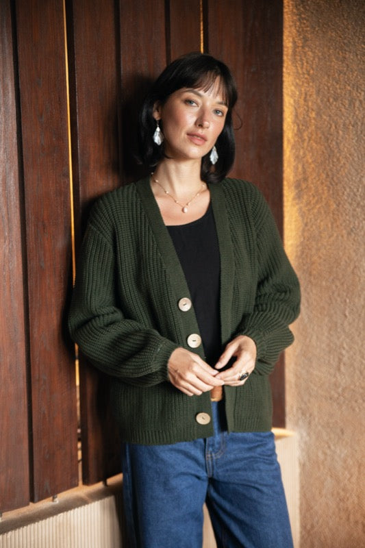 Tommy Cardigan - Olive