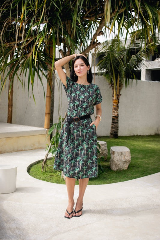 Stevenson Dress - Palm Trees